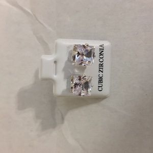 Large cubic zirconia earrings set new